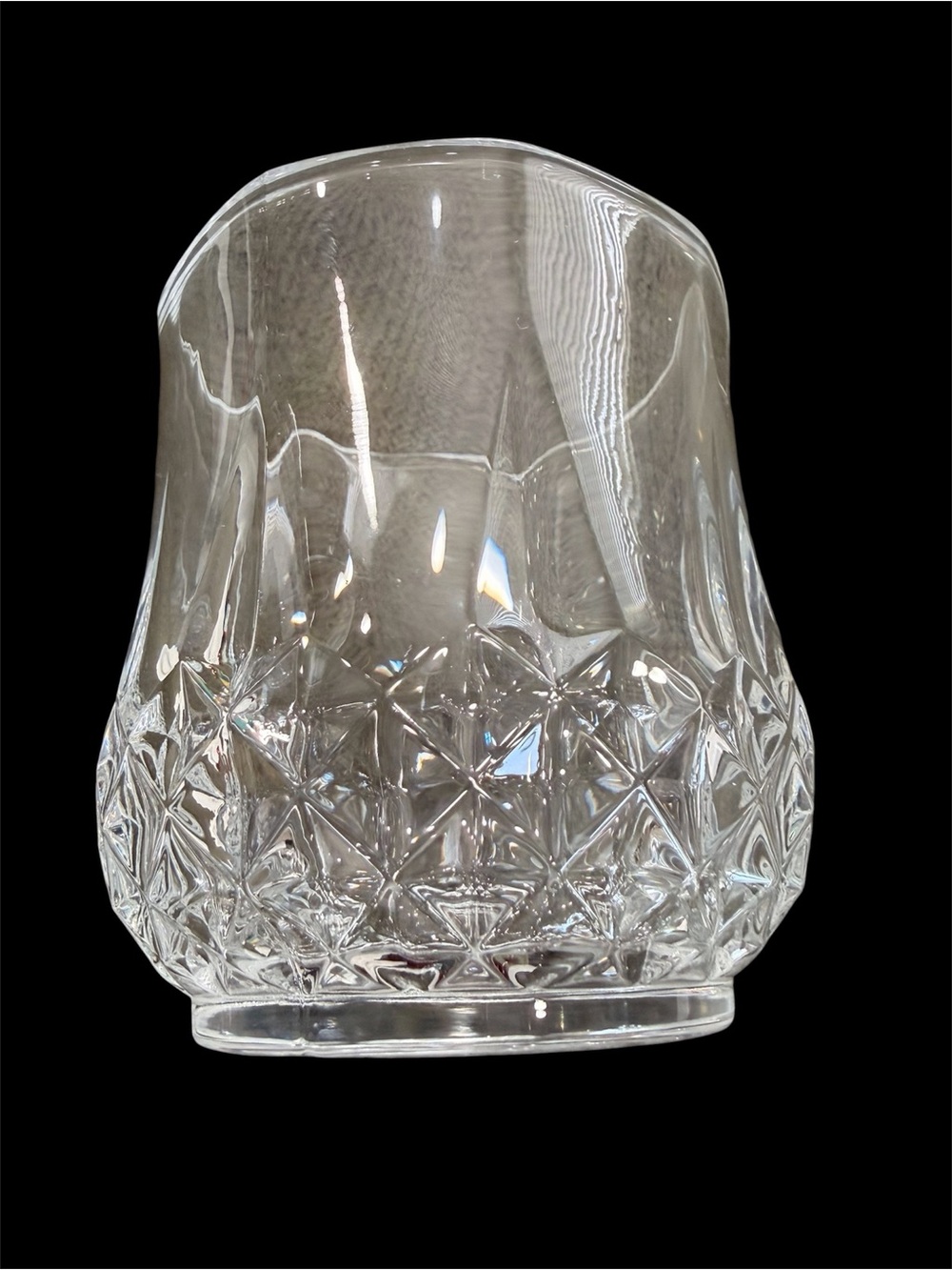 Set of 4 Cristal d’Arques Longchamp Crystal Rocks Glasses